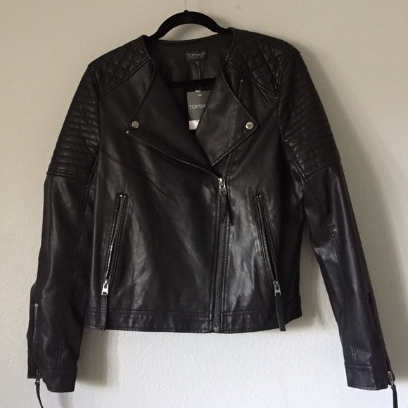 Black Vegan Leather Jacket
