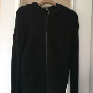 Athletic sweater zip jacket. Medium weight