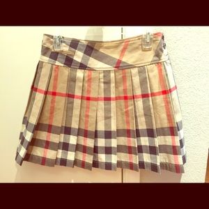Burberry Plaid Skirt