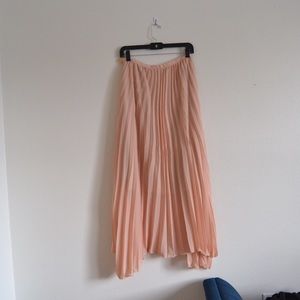 Pleated Chiffon maxi skirt