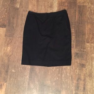 Black pencil skirt