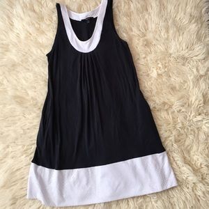 Express Black and Sparkly White Dress SzS