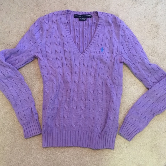 Ralph Lauren Polo cable knit sweater.