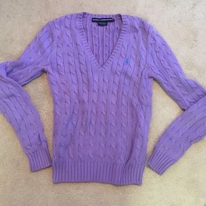 Ralph Lauren Polo cable knit sweater.