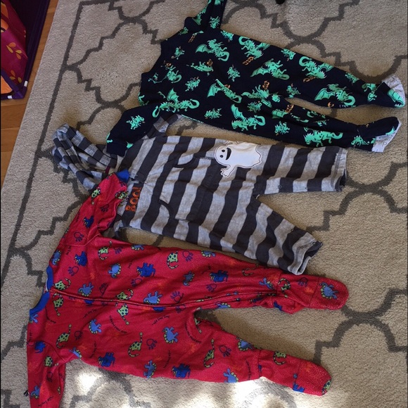 Three fleece outfits