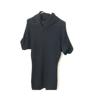 Black short sleeve sweater dress
