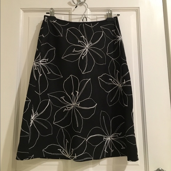Ann Taylor silk and linen A-line skirt - Picture 1 of 4