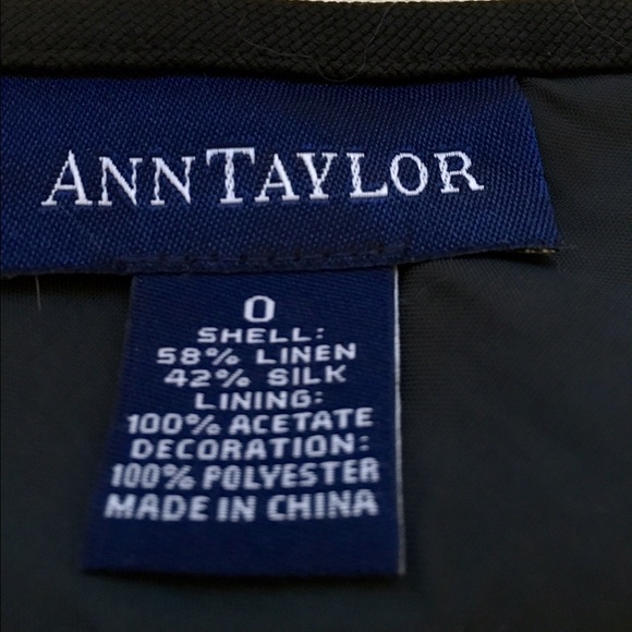 Ann Taylor silk and linen A-line skirt - Picture 4 of 4