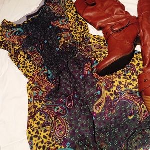 Super Cute Paisley Print Boho Dress