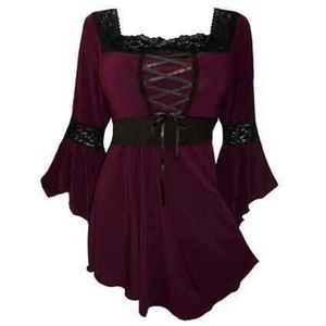 Beautiful long sleeve lace fashion blouse