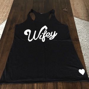 "Wifey" racer back tank