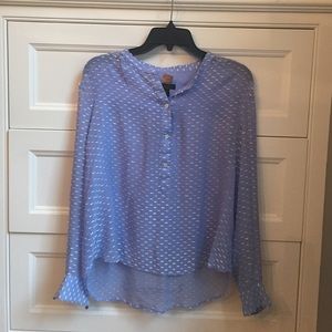 J Crew 4 button silk blouse.