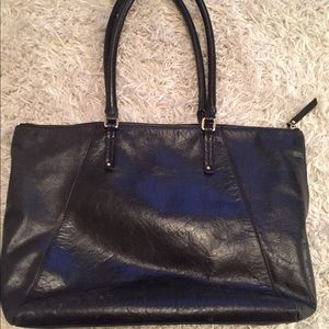 Banana Republic black leather bag