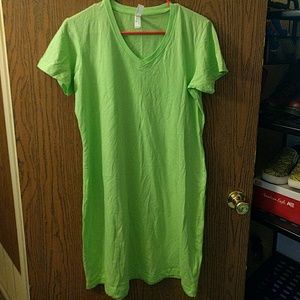 Green tunic shirt