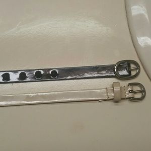 Studded and White Belts Medium