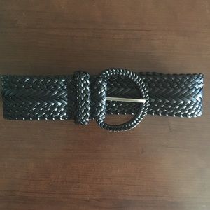 Black woven belt