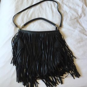 Cute Black Fringe Bag
