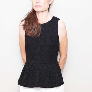 Trafaluc by Zara, Peplum Embroidered Black