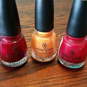China glaze 3 piece lot