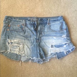AE festival hi rise jean shorts