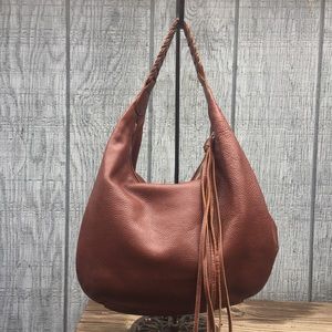 Banana Republic Brown Leather Hobo Bag