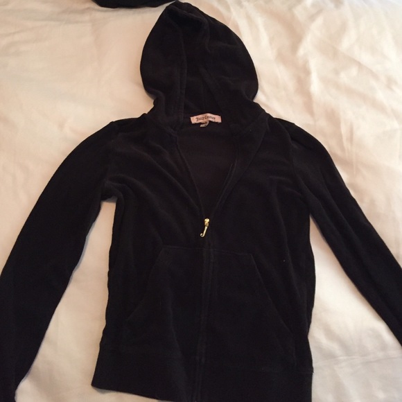 Juicy Couture Black Jacket with Hoodie