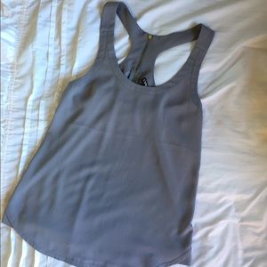 Express grey racerback tank top