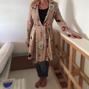 Anthropologie floral coat