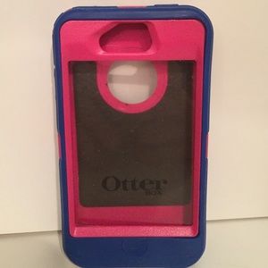 IPhone 4/4s pink and blue OtterBox 💙💗