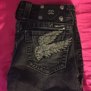 Black size 26 miss me jeans boot cut