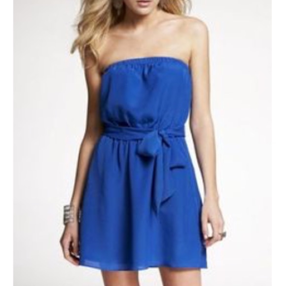 NEW EXPRESS royal blue dress size XS