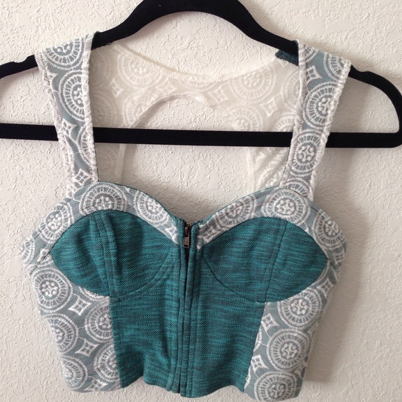 Pins and Needles Bustier Crop Top