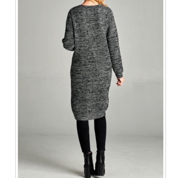 Knit peppered sweater coat LAST ONE SALE - Picture 3 of 3