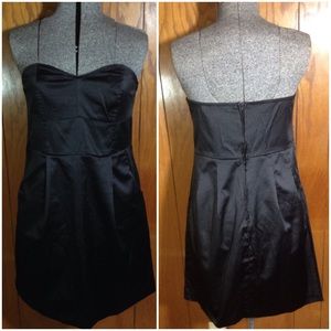 ❤ Silence + Noise Black Strapless Dress