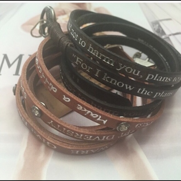 Wrap around affirmation bracelet