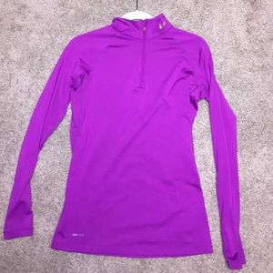 NIKE quarter zip dri- fit longsleeve
