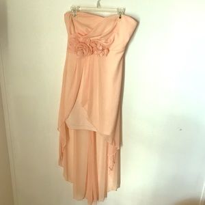 Beautiful blush prom dress from Dillard's.
