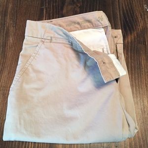 Khaki broken in straight gap pants