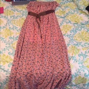 Pink & Brown floral dress