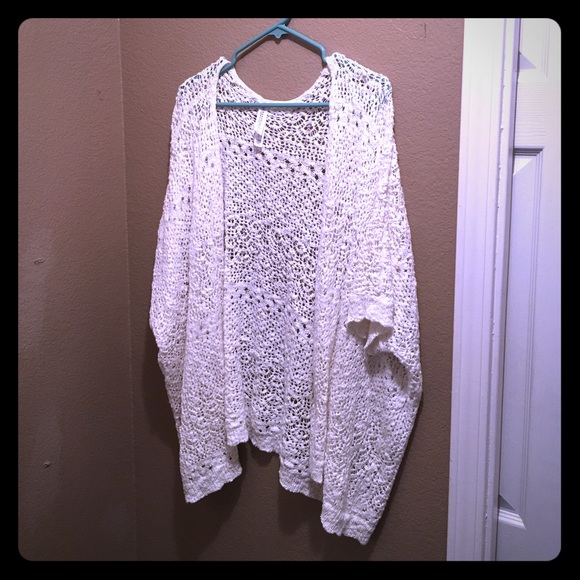 White Shaw type cardigan