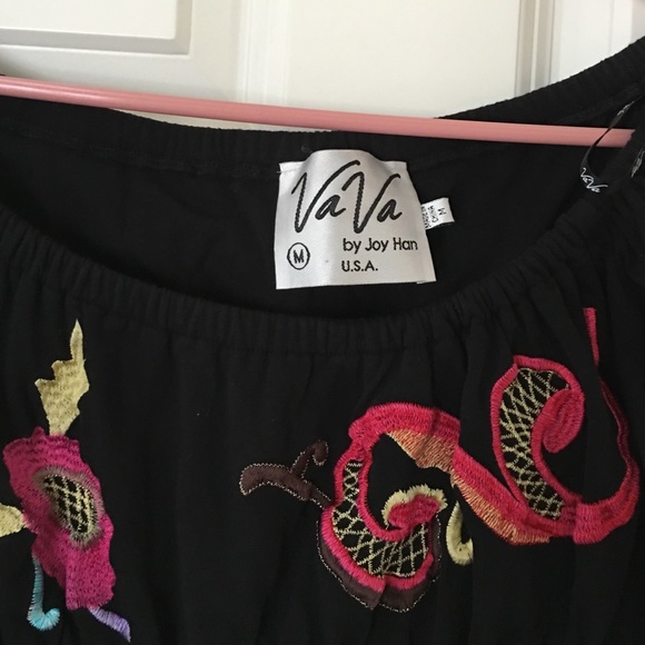 Embroidered cotton tunic dress