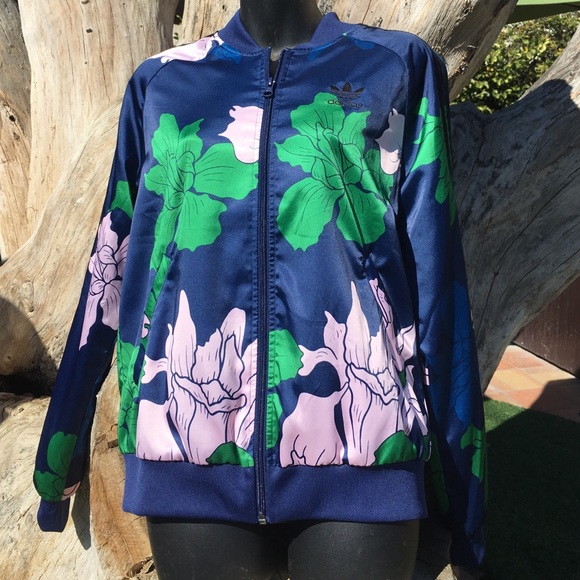 Adidas Jackets & Blazers - Adidas Floral Track Jacket, MED