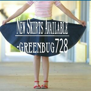 Check out my skirt selection!
