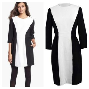 KATE SPADE Black & White Above Knee Dress size 6