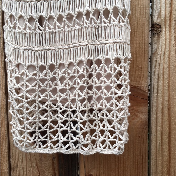 Cream Colored Crochet Dress - Picture 2 of 3