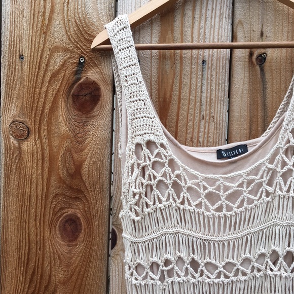 Cream Colored Crochet Dress - Picture 3 of 3