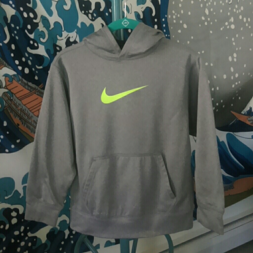 {Nike} Heather Grey Hoodie