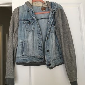 Sweater jean jacket NWOT