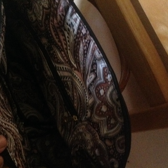 Black brown white n gold Cross body bag - Picture 2 of 2