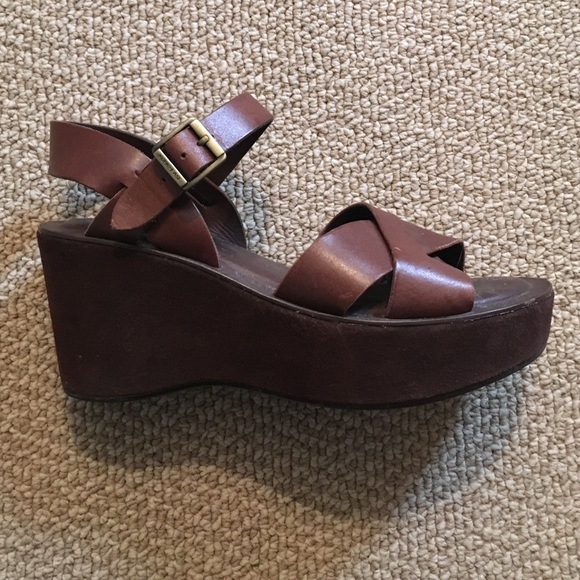 Brown leather Korkease sandals